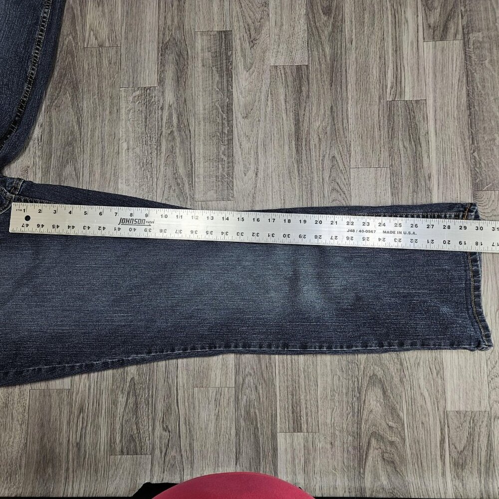 Faded Glory High Rise Stretch‎ Bootcut Jeans Womens 18W Blue Med Wash Denim - Picture 10 of 12